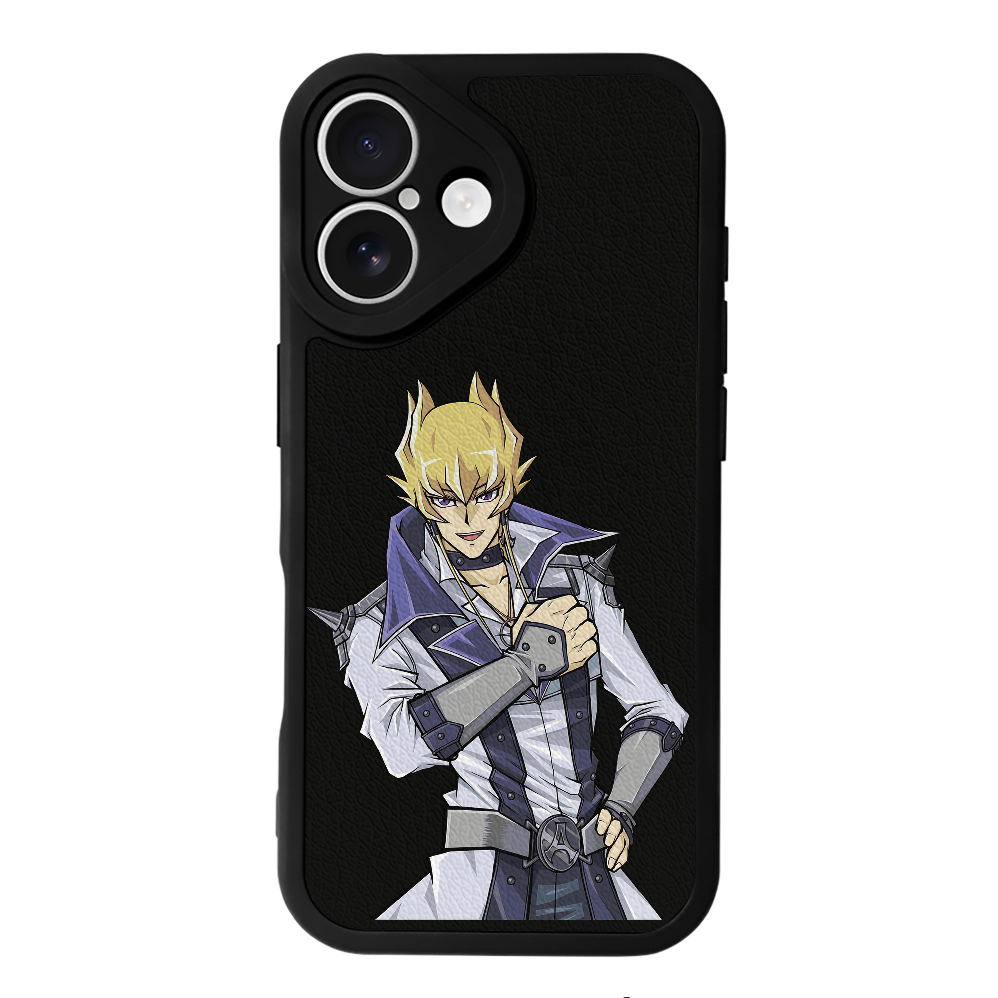（画像用） 遊☆戯☆王 Yu-Gi-Oh! 【iPhone 16シリーズ対応】シリコンスマホケース（レザー調） 材質：シリコン